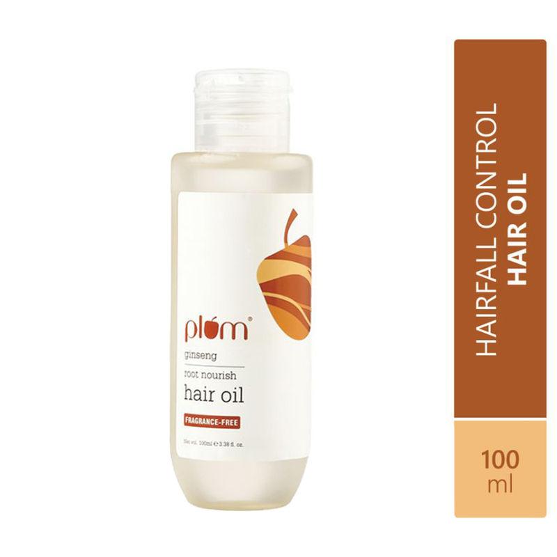 plum ginseng root nourish sulphate free & paraben free hair oil for hairfall control & growth