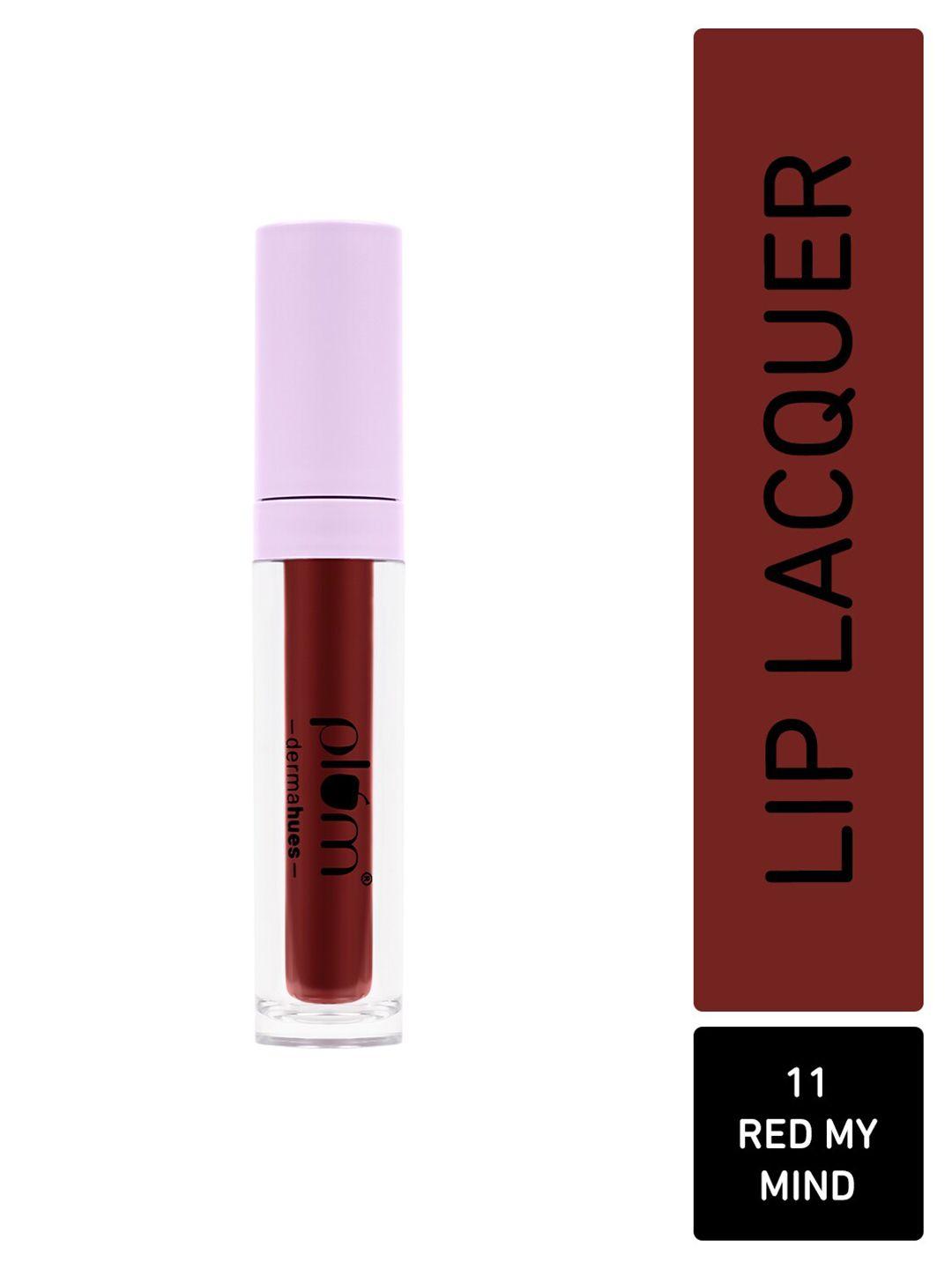 plum glassy glaze 3-in-1 velvety smooth lip lacquer with jojoba oil 4.5ml - red my mind 11