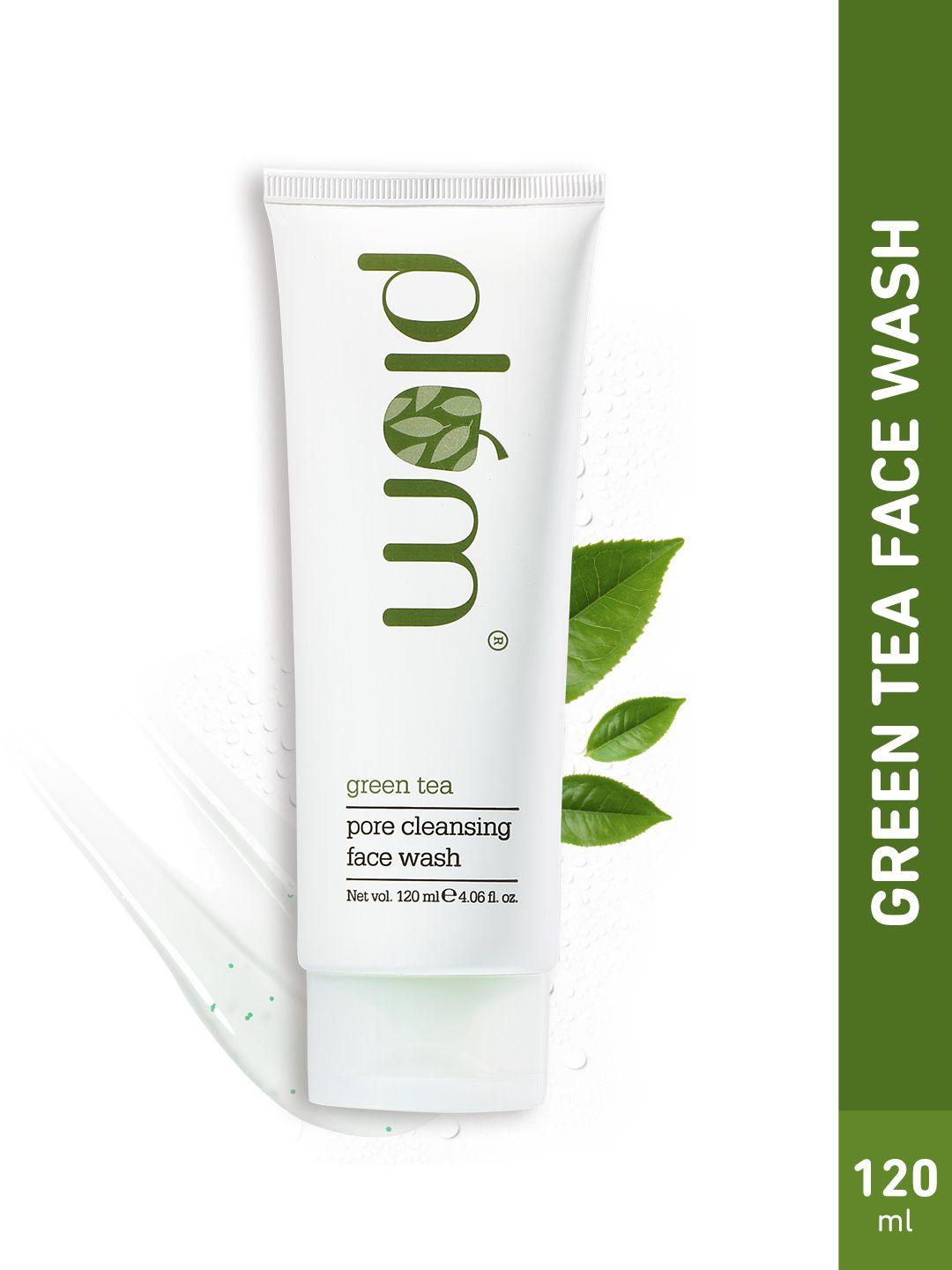 plum green tea range pore cleansing face wash - 120 ml