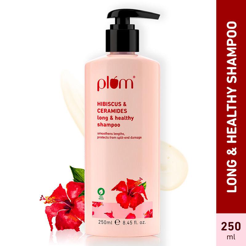 plum hibiscus & ceramides long & healthy shampoo