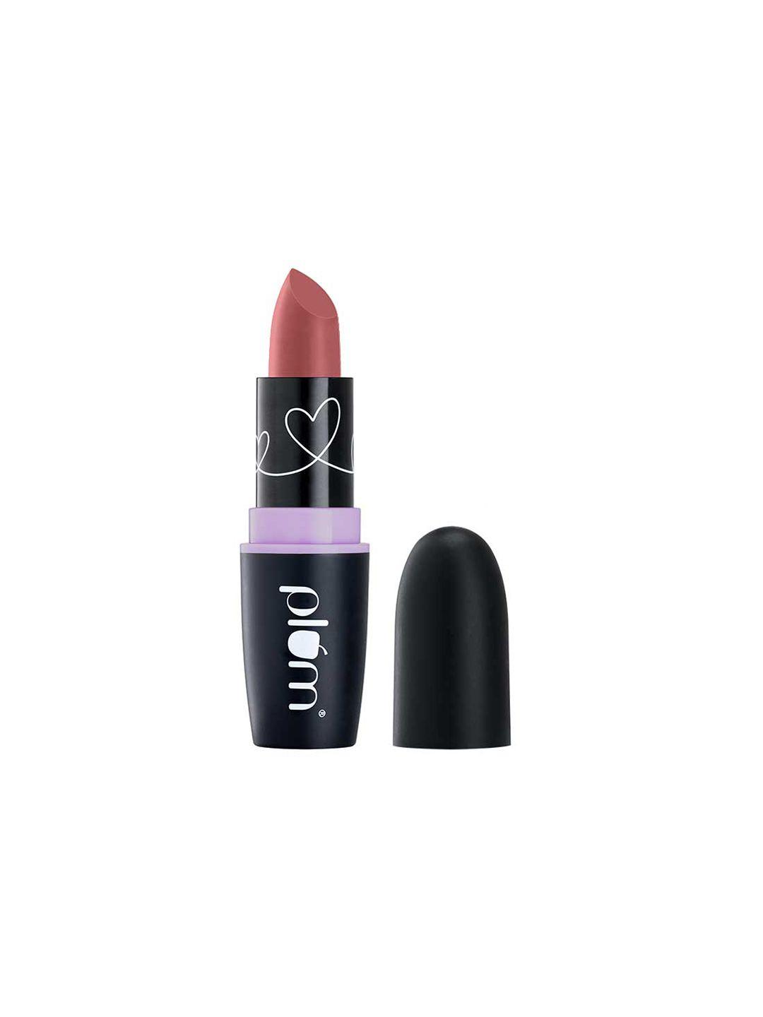 plum highly pigmented lightweight & non-drying matterrific lipstick - jollywood 132