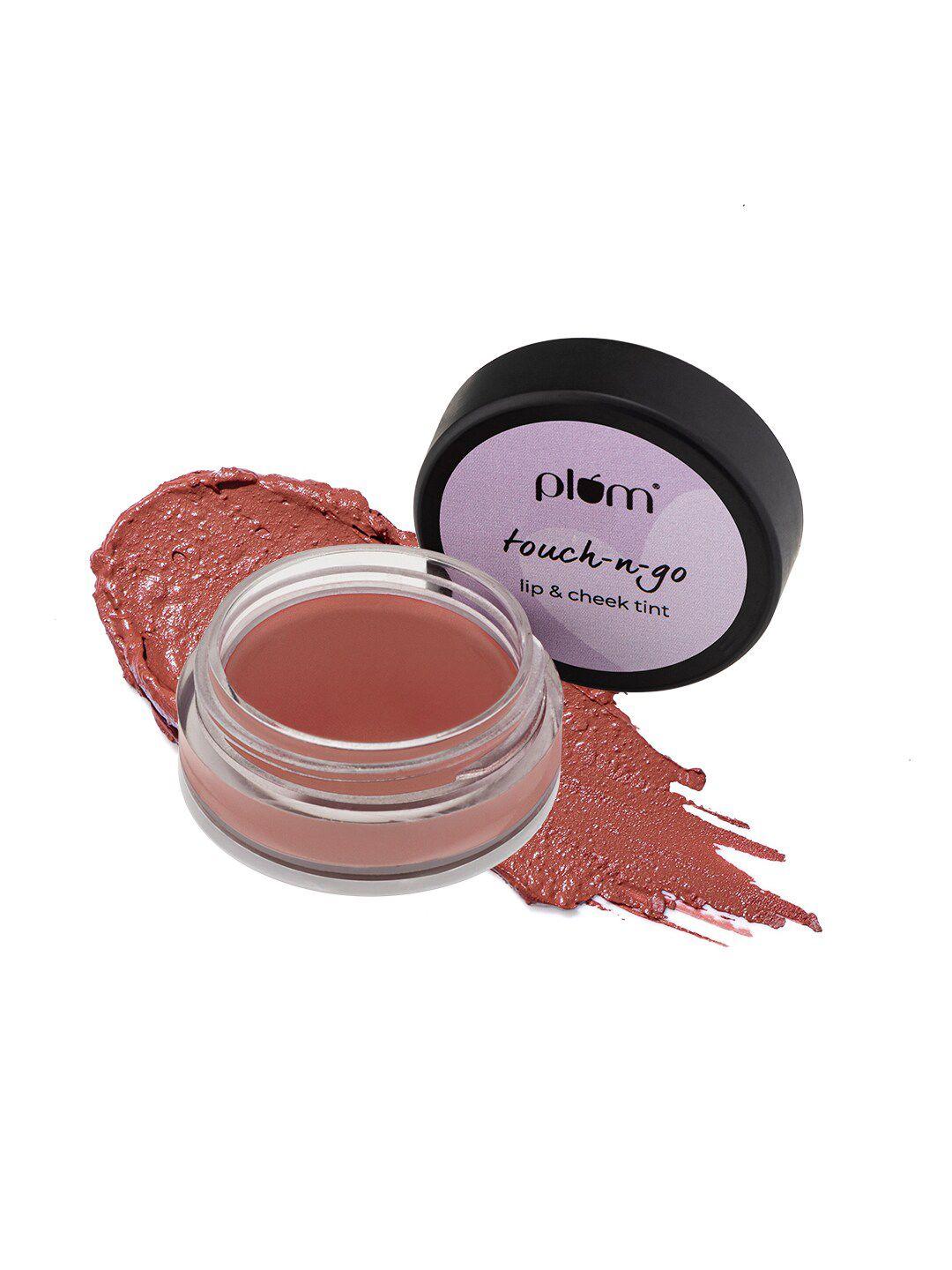 plum highly pigmented touch-n-go lip & cheek tint, 5g - bare it is 121
