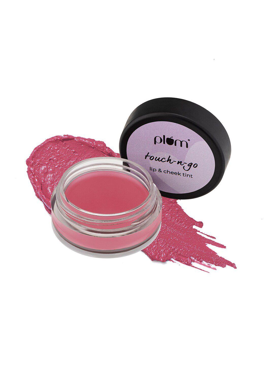 plum highly pigmented touch-n-go lip & cheek tint, 5g - tickled pink 124