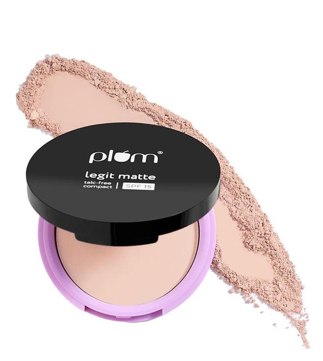 plum legit matte talc-free compact with spf 15 pinched blush 115p - 9 gm