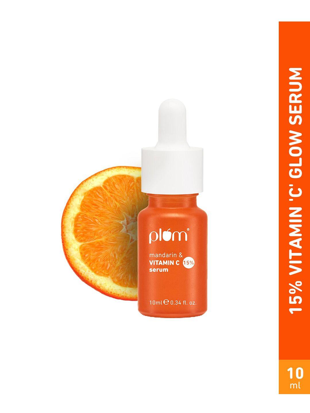 plum mandarin & 15% vitamin c glow face serum - lightweight & quick-absorbing - 10ml