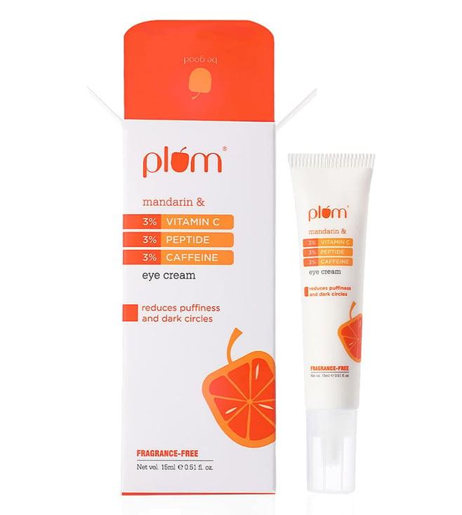 plum mandarin & 3% vitamin c, 3% peptide, 3% caffeine eye cream - 15 ml