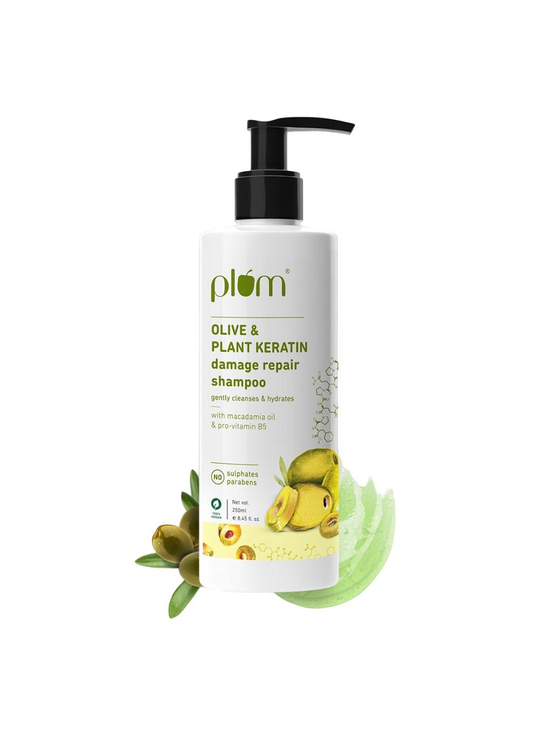 plum olive & plant keratin damage repair shampoo - 250ml