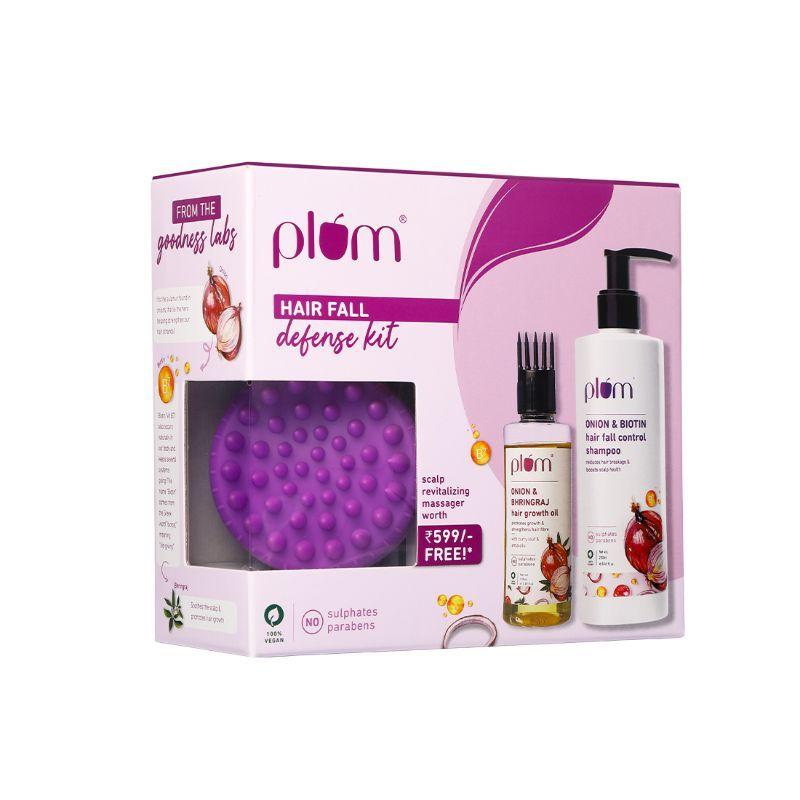 plum onion & biotin hair fall defense kit