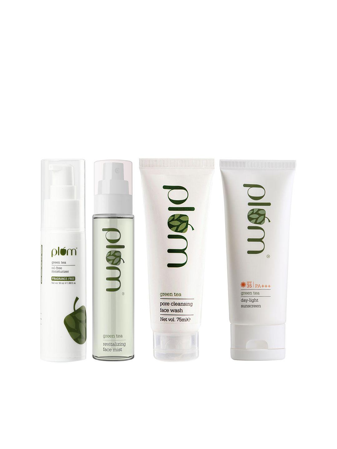 plum set of moisturizer-sunscreen-face mist & face wash