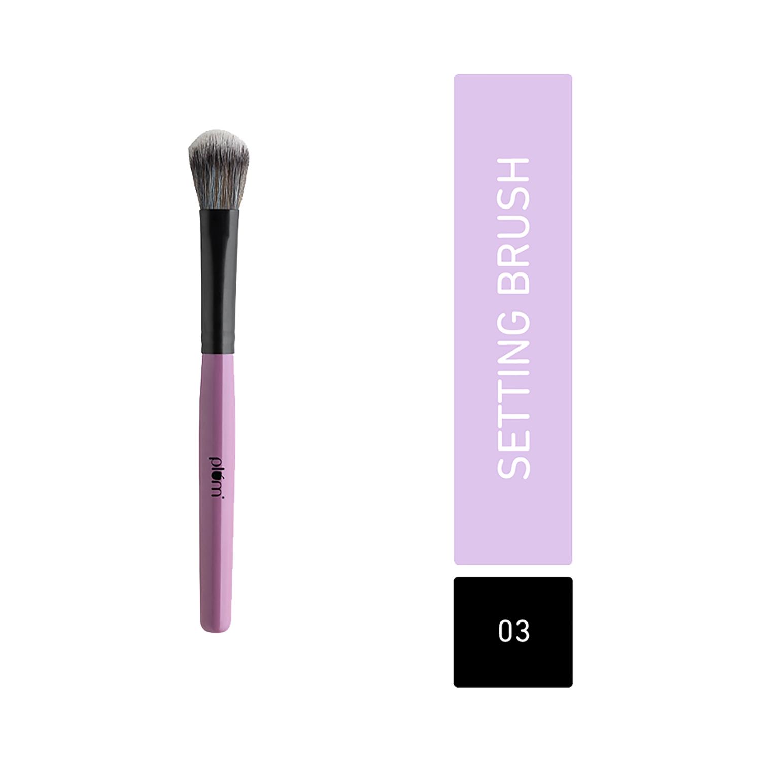 plum soft blend setting brush - 03 purple & black