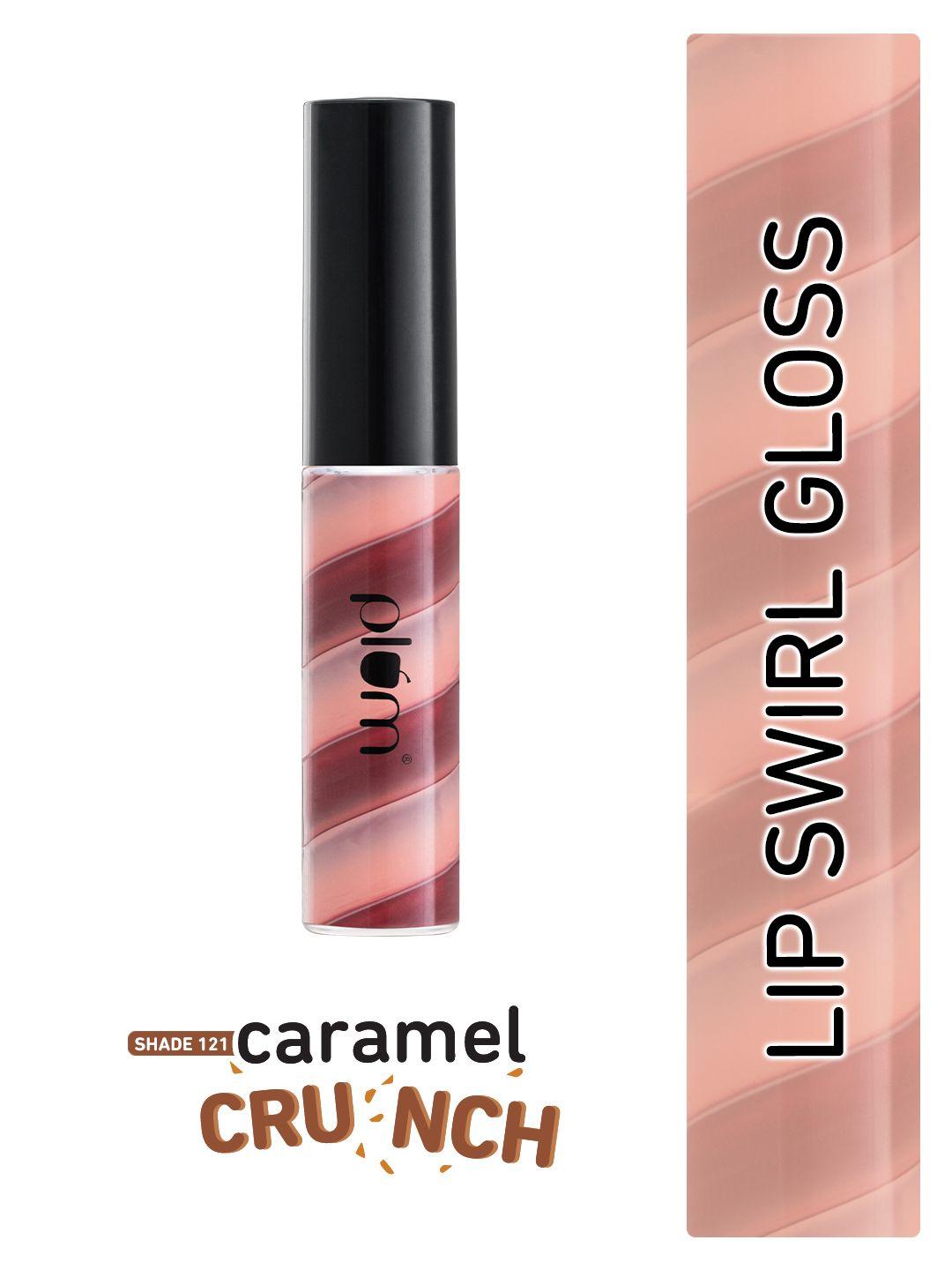 plum soft swirl high-shine lip gloss - 6ml - caramel crunch 121