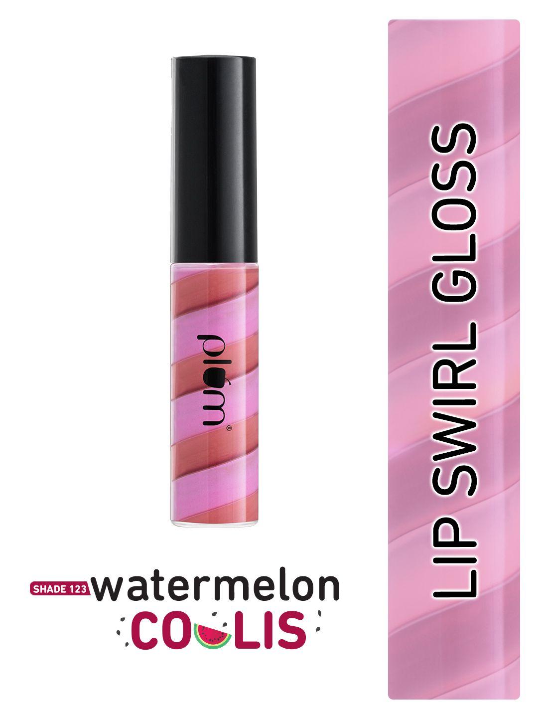 plum soft swirl high-shine lip gloss - 6ml - watermelon coulis 123