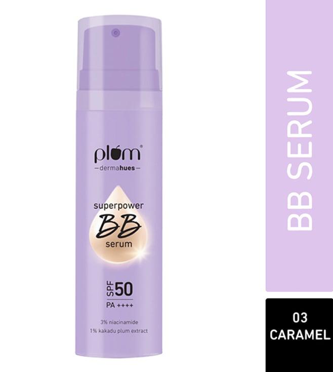 plum superpower bb serum with spf 50 pa ++++ 03 caramel - 30 ml