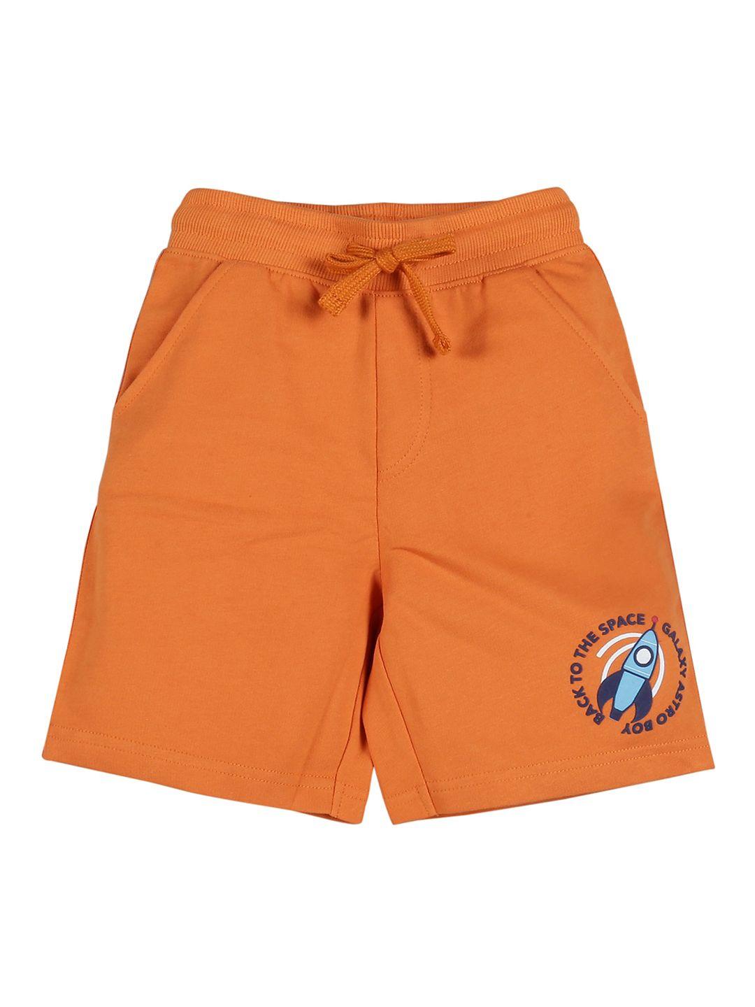 plum tree boys orange regular shorts