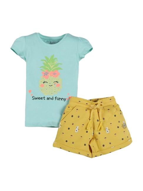 plum-tree-kids-blue-&-yellow-cotton-printed-t-shirts-&-short-set