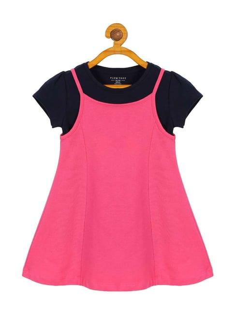plum-tree-kids-navy-&-pink-cotton-printed-top-set
