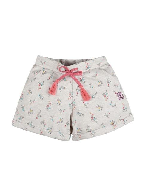 plum-tree-kids-off-white-cotton-floral-print-shorts