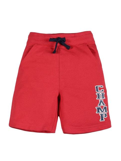 plum tree kids red solid shorts