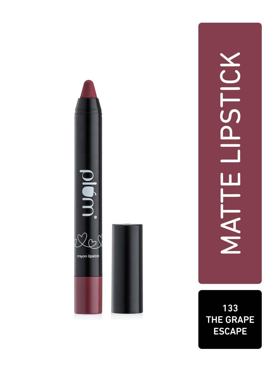 plum twist & go airbrushed finish matte crayon lipstick - 1.8g - the grape escape 133