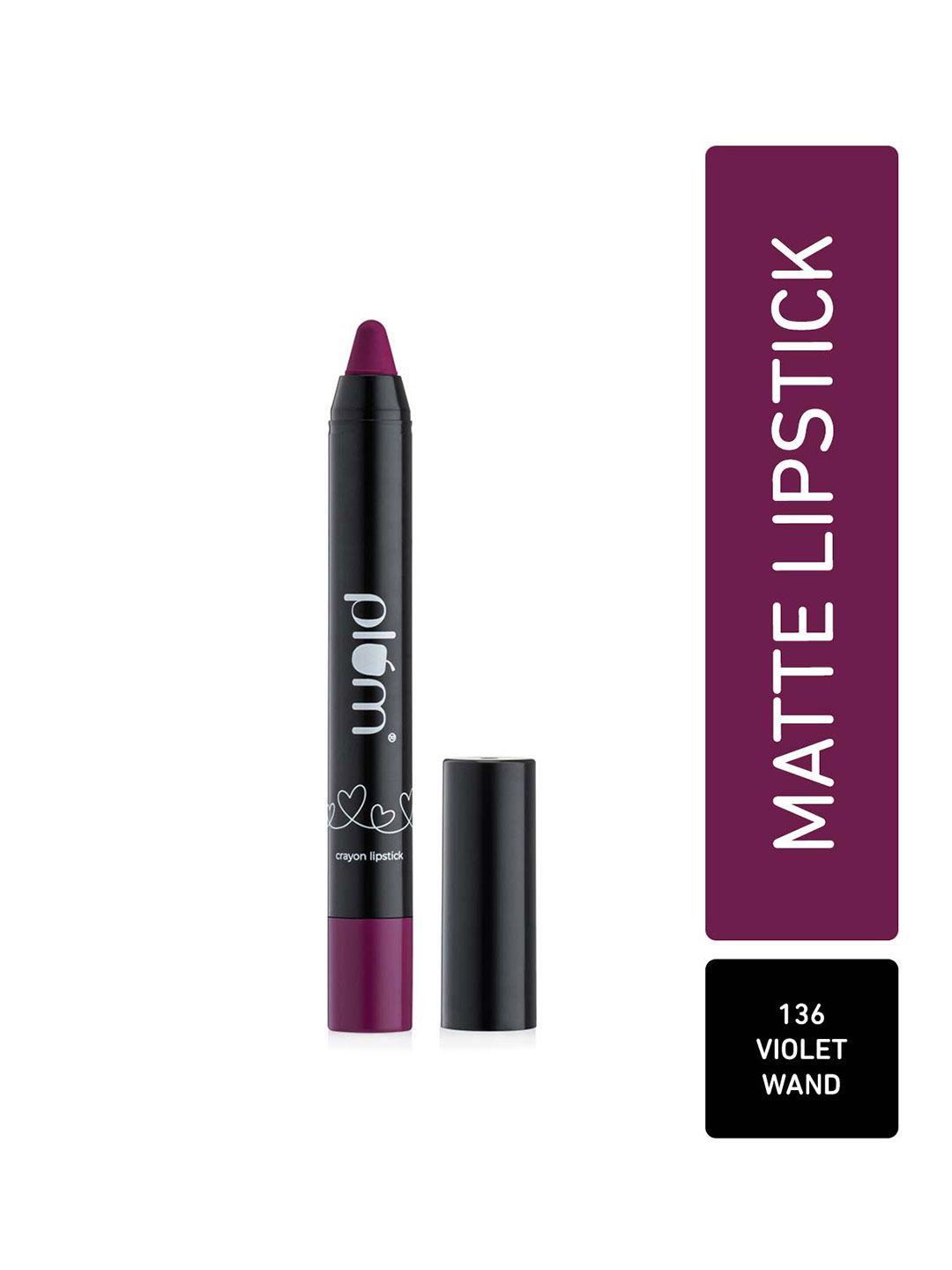 plum twist & go airbrushed finish matte crayon lipstick - violet wand 136