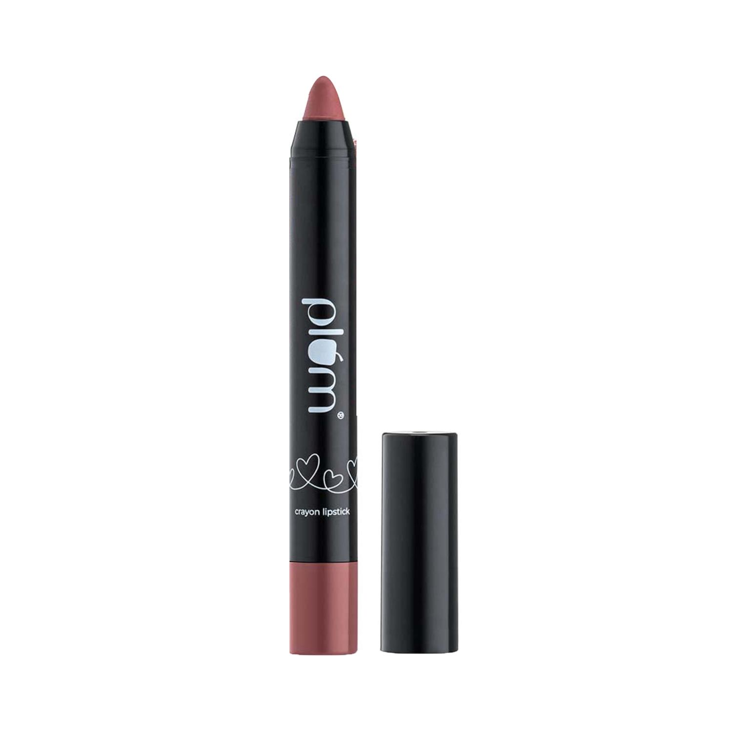 plum twist & go matte lip crayon - 124 witty in pink (1.8g)