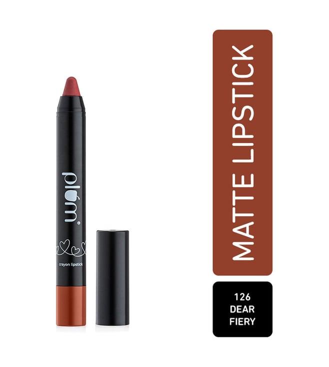 plum twist & go matte lipstick dear fiery 126 - 1.8 gm