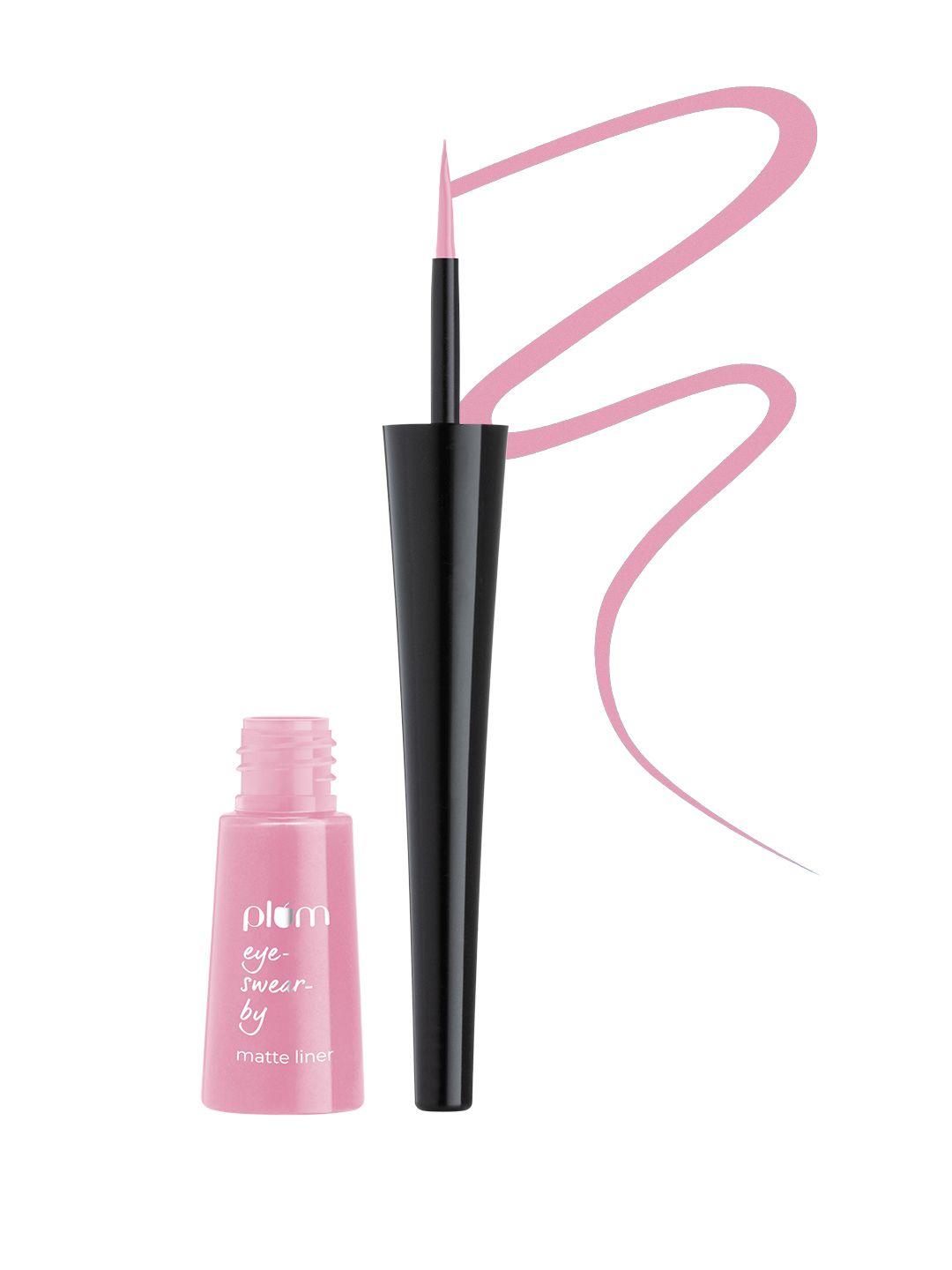 plum water-proof & vegan eye swear matte eye liner with argan oil 3 ml - cloud pink 07