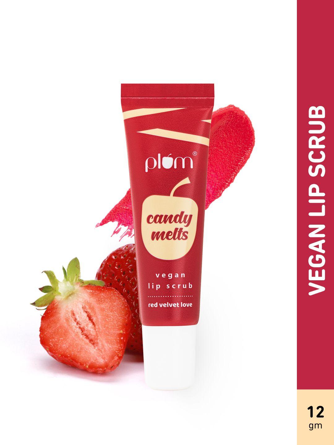 plum  candy melts vegan lip scrub-red velvet love 12gm