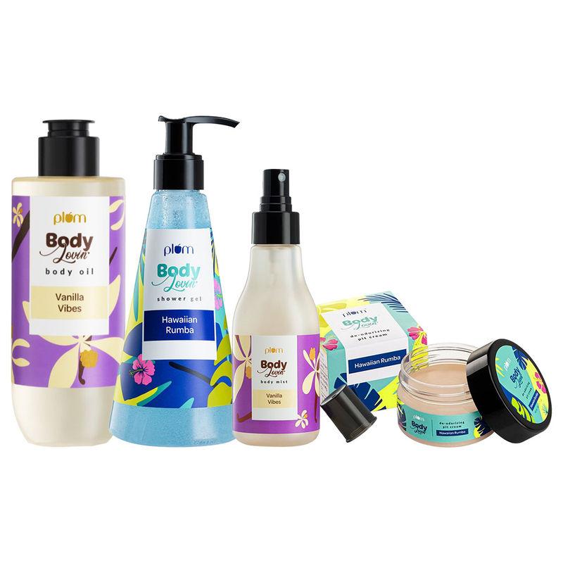 plum bodylovin' beachy & vanilla summer essentials bundle