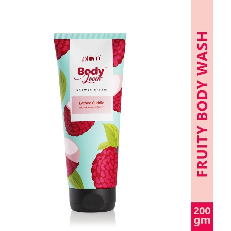 plum bodylovin' lychee cuddle shower cream body wash