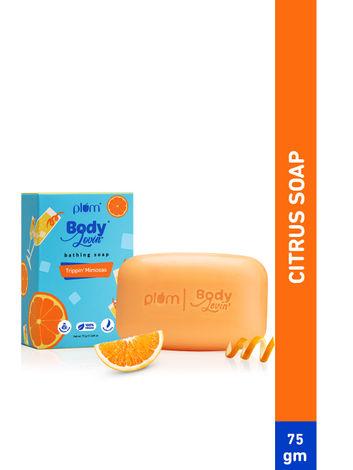 plum bodylovin' trippin' mimosas bathing soap | all skin types | citrusy fragrance | non-drying | sulphate-free | 100% vegan