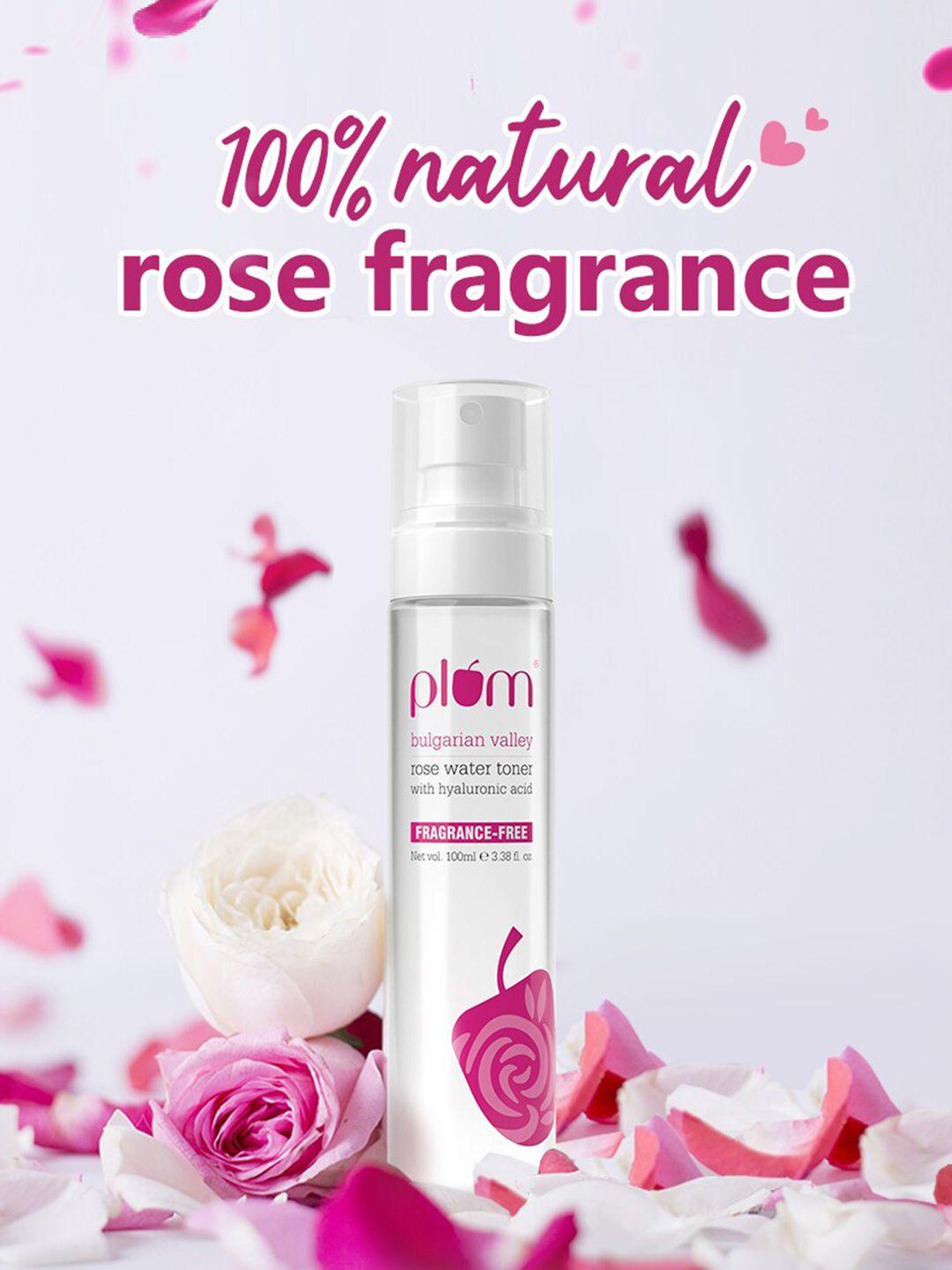 plum bulgarian valley rose water toner with hyaluronic acid 100 ml