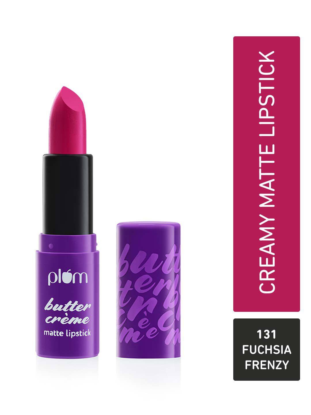 plum butter creme highly pigmented lightweight matte lipstick - fuschia frenzy 131