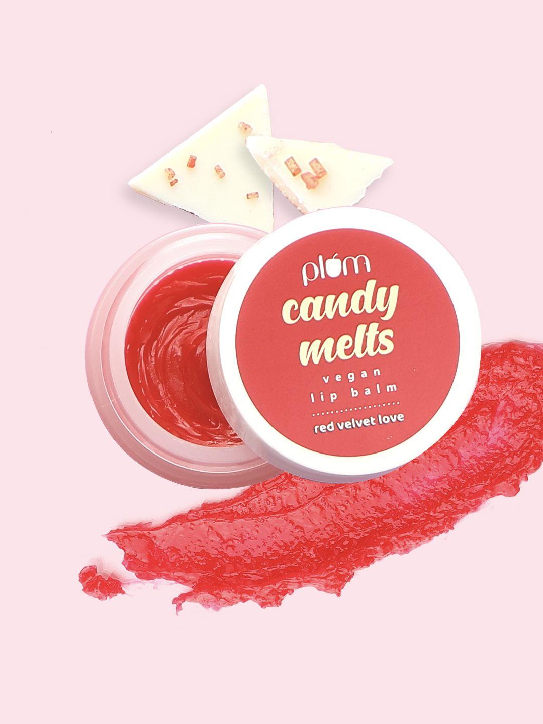 plum candy melts vegan lip balm - red velvet love - 12 g