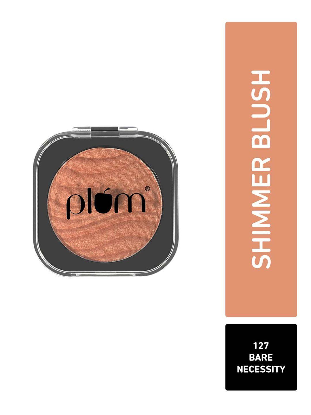 plum cheek-a-boo highly-pigmented shimmer blush 4.5g - bare necessity 127