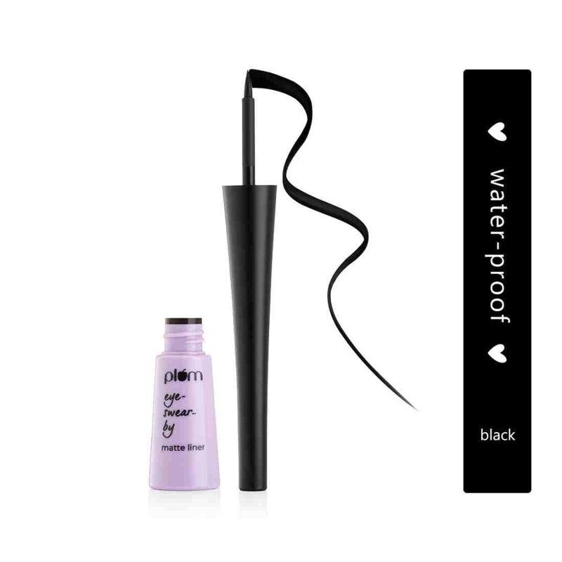 plum eye-swear-by matte liner 01 black