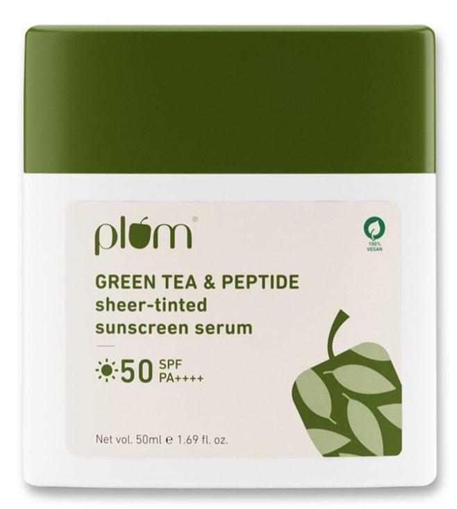 plum green tea & peptide sheer-tinted sunscreen serum - 50 ml