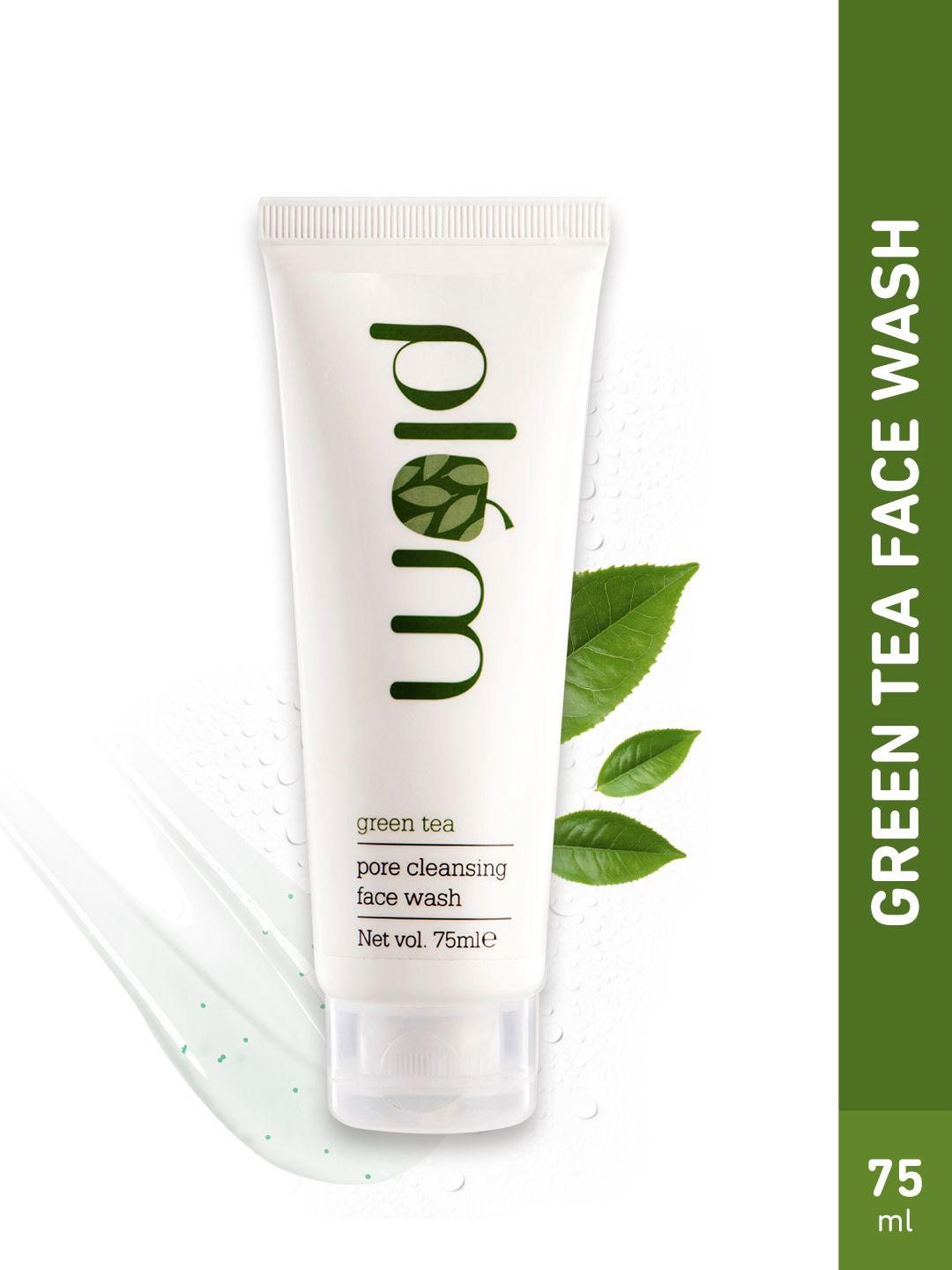 plum green tea range pore cleansing sustainable face wash-oily or acne-prone skin - 75 ml