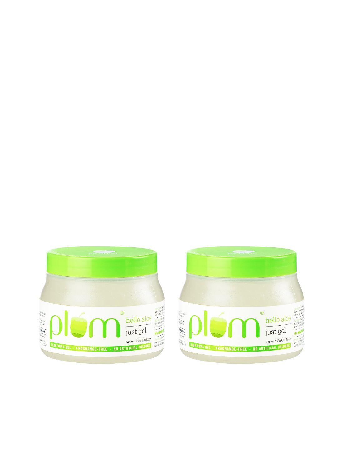 plum set of 2 hello aloe natural just gel 500 g