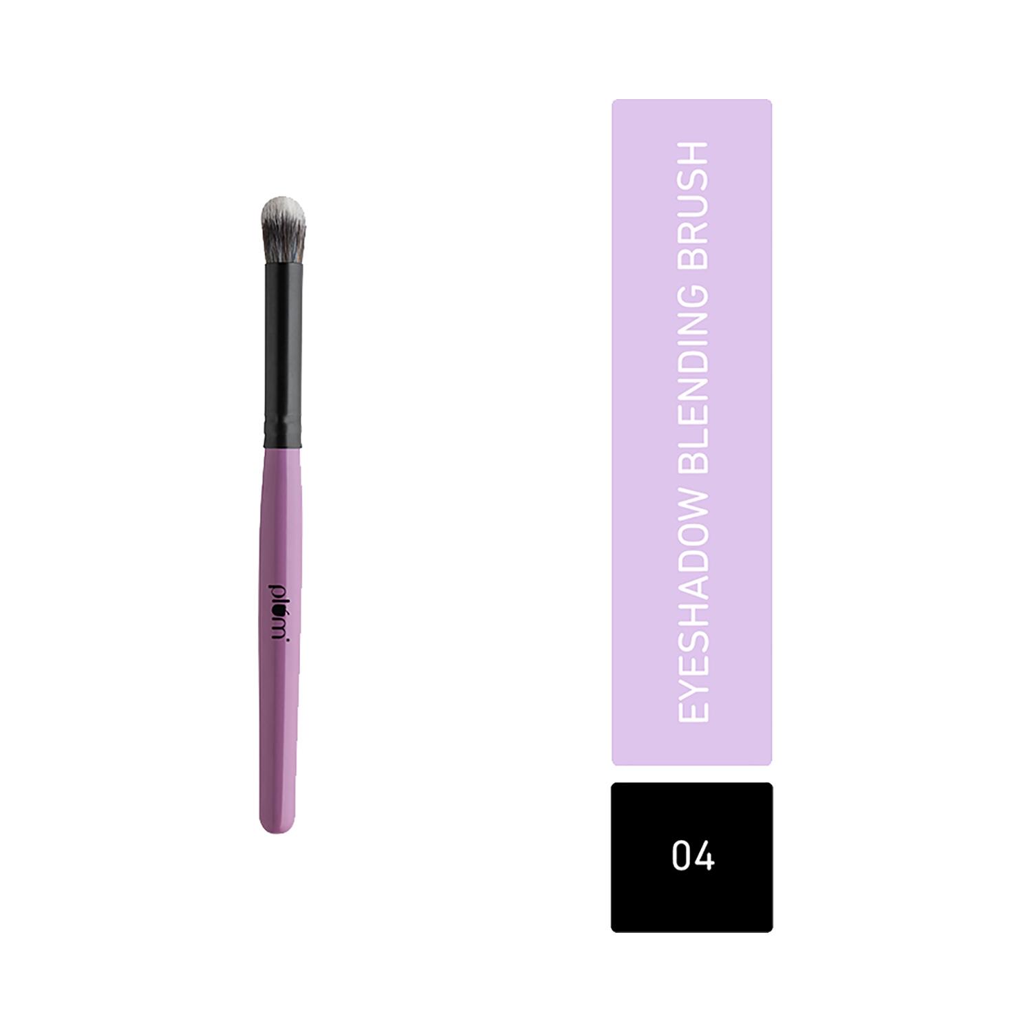 plum soft blend eyeshadow blending brush - 04 purple & black
