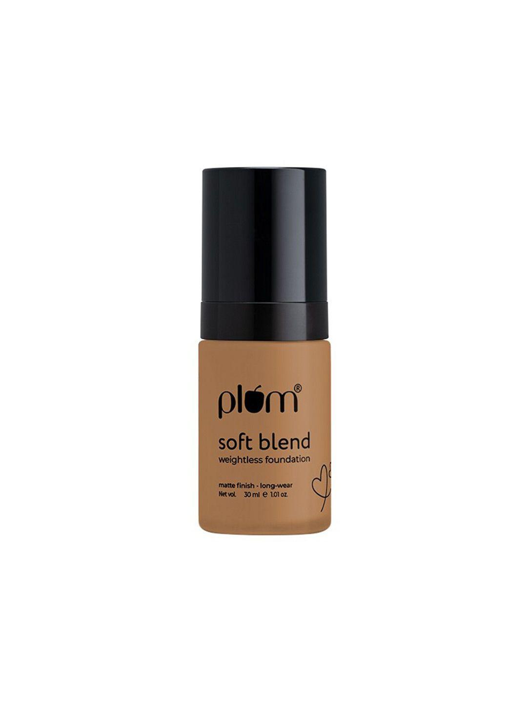 plum soft blend matte long-wear weightless foundation 30ml - honey beam 128y