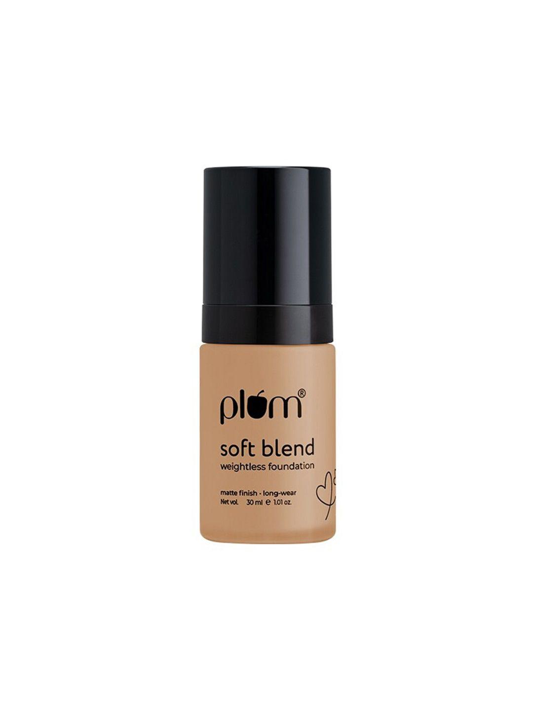 plum soft blend matte long-wear weightless foundation 30ml - olive gleam 127y