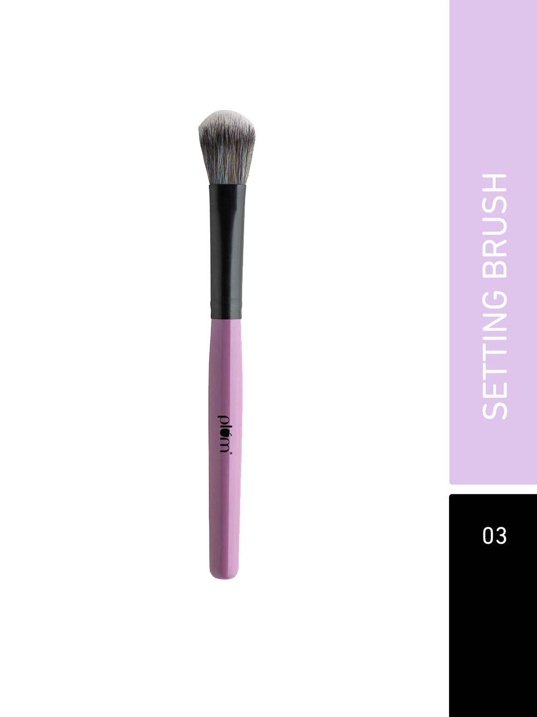 plum soft blend setting brush with ultra-soft bristles & flawless application - no. 03