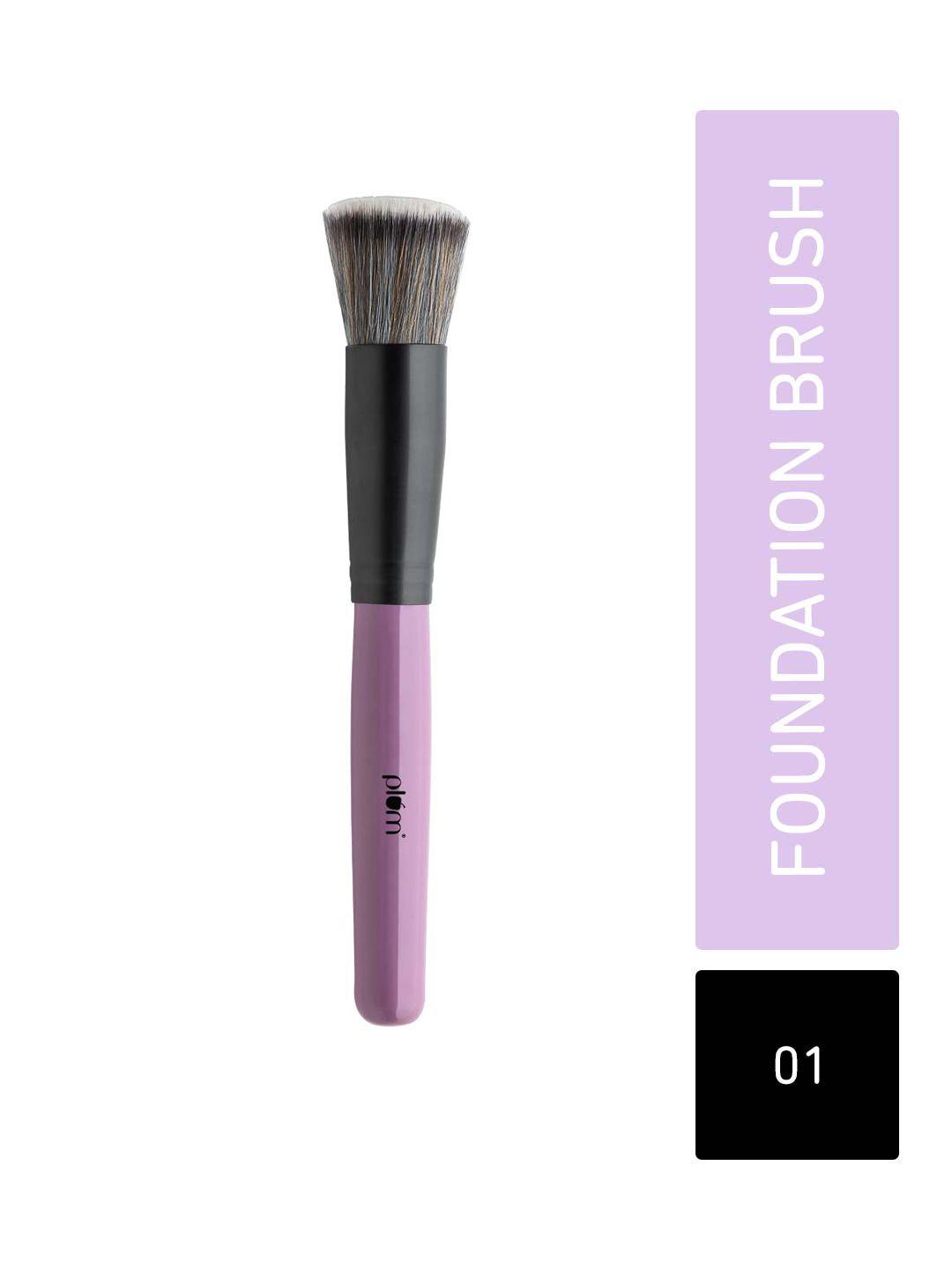 plum soft blend ultra soft bristles foundation brush