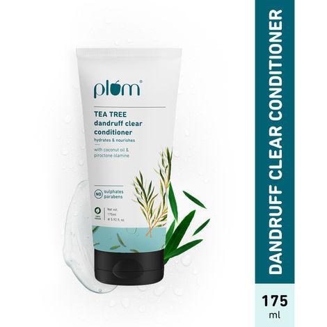plum tea tree dandruff clear conditioner i for all hair types – dandruff control | sulphate free | paraben- free i 100% vegan