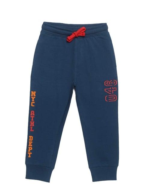 plum tree kids navy printed joggers