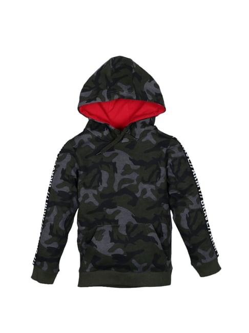 plum tree kids olive camouflage  hoodies