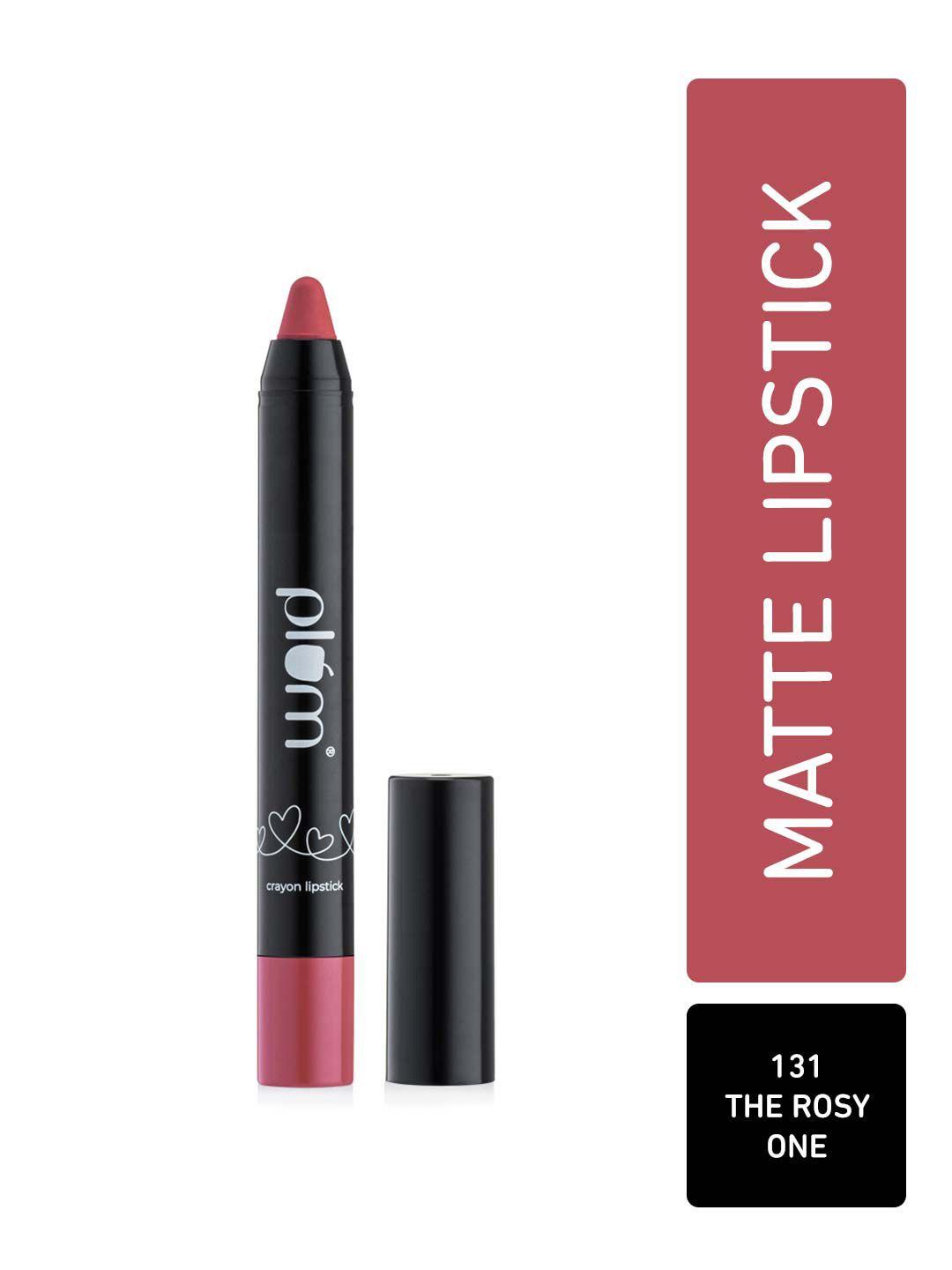 plum twist & go airbrushed finish matte crayon lipstick - 1.8g - the rosy one 131
