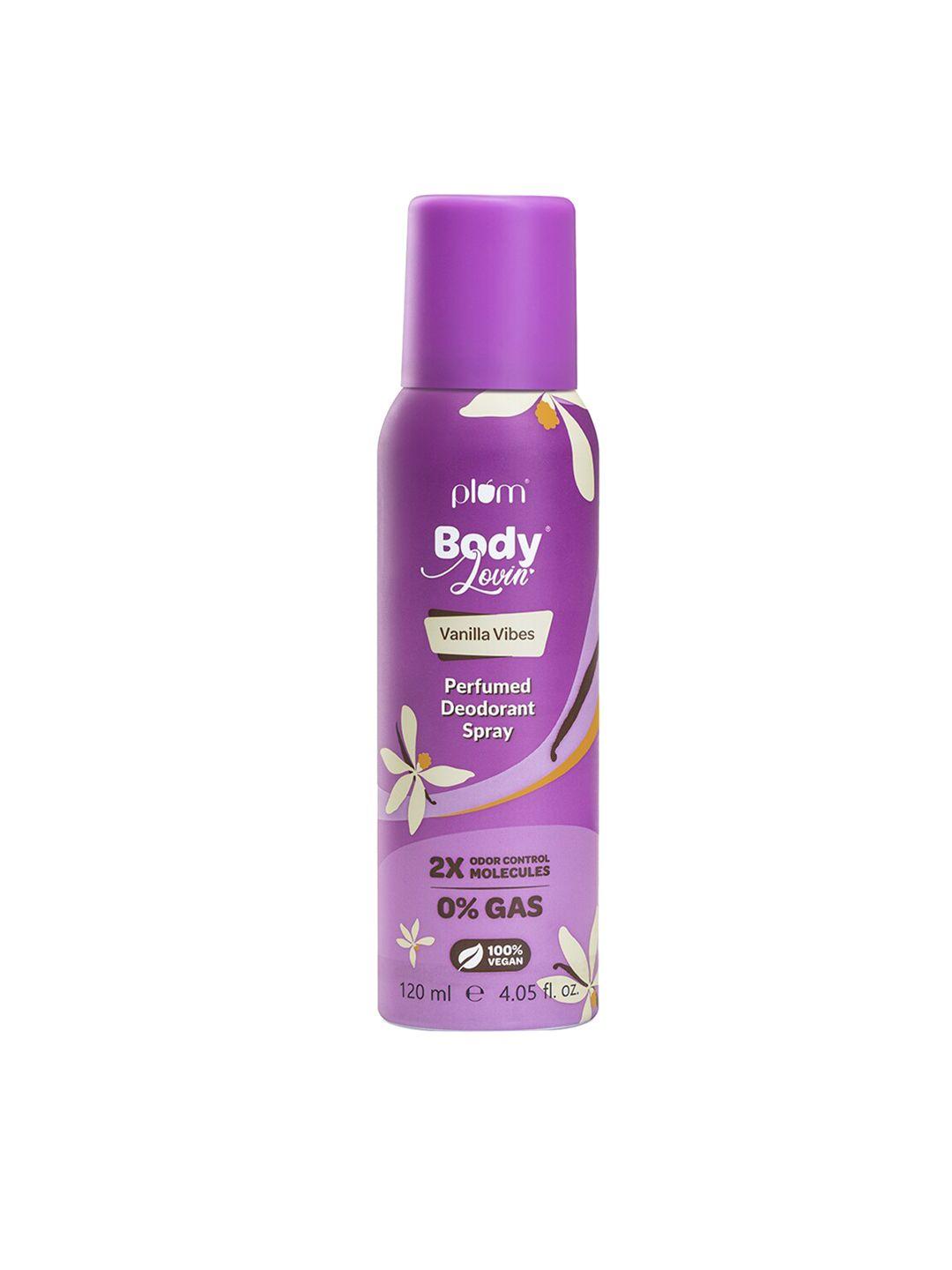 plum women bodylovin vanilla vibes 0% gas perfumed deodorant spray - 120 ml
