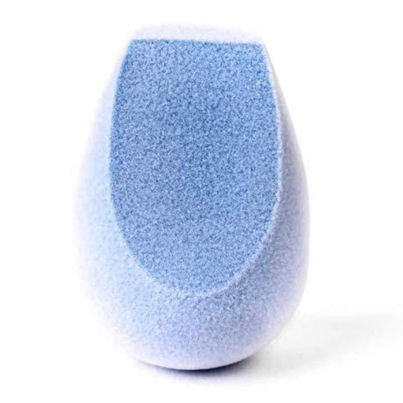 plume microfiber velvet makeup sponge - blue